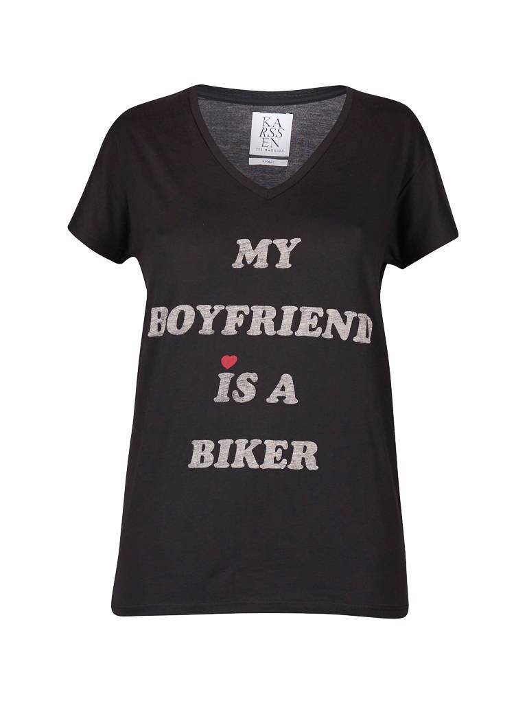 Zoe Karssen My boyfriend is a biker T-Shirt schwarz