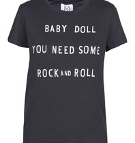 Zoe Karssen Rock 'n roll t-shirt zwart