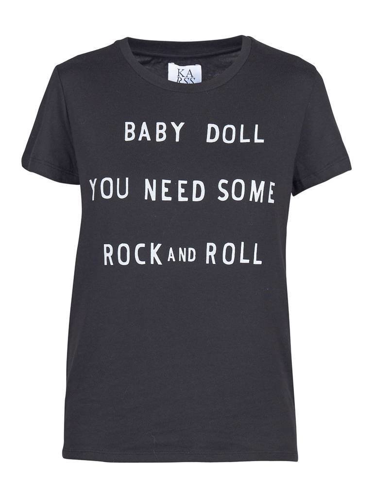 Zoe Karssen Rock 'n roll T-Shirt schwarz