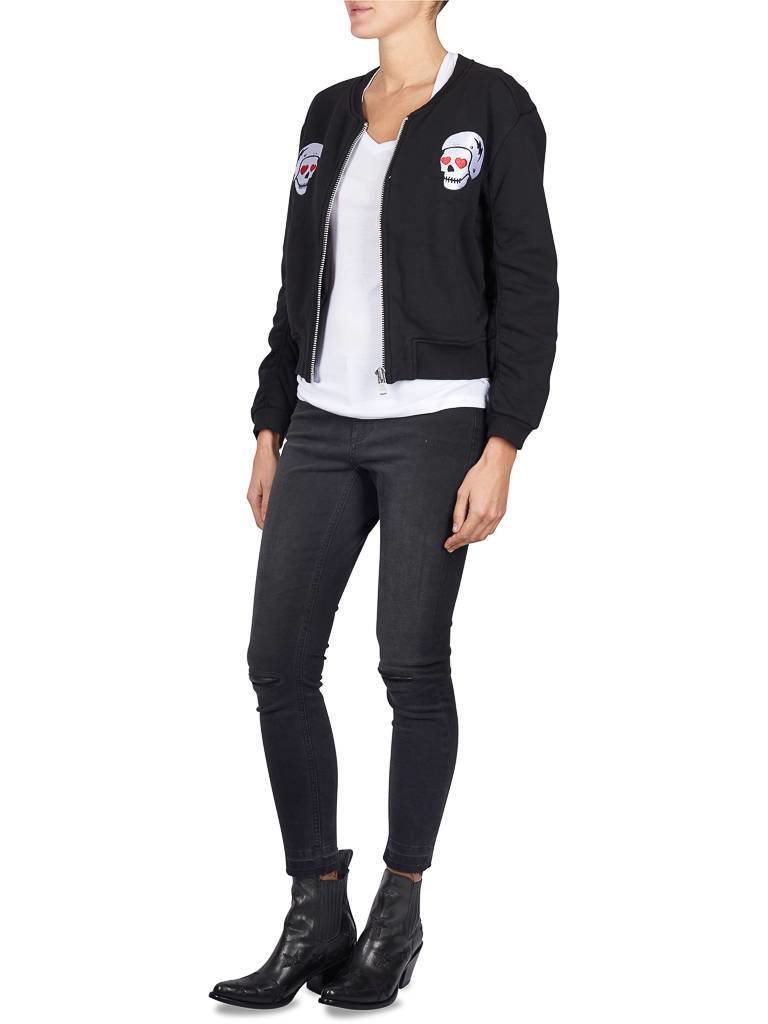 Zoe Karssen Rock 'n roll bomber jacket black