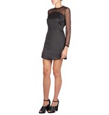 Zoe Karssen Polkadot mesh dress black