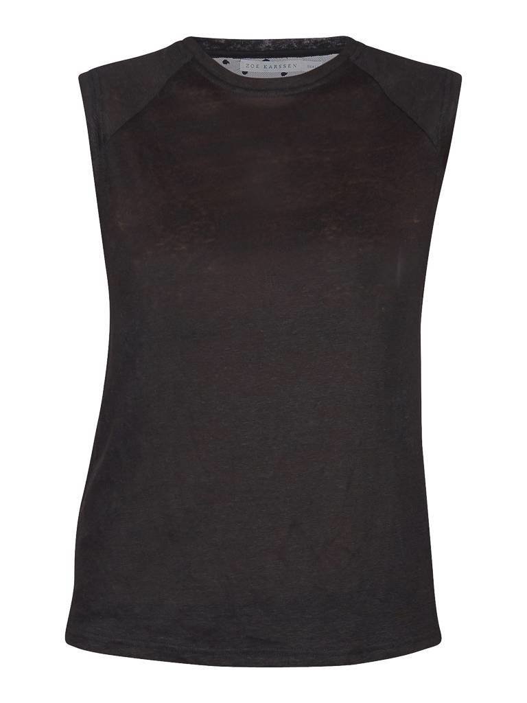 Zoe Karssen Polkadot mesh tee black