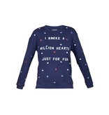 Zoe Karssen Broke million hearts trui donkerblauw