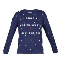 Zoe Karssen Broke million hearts sweater darkblue
