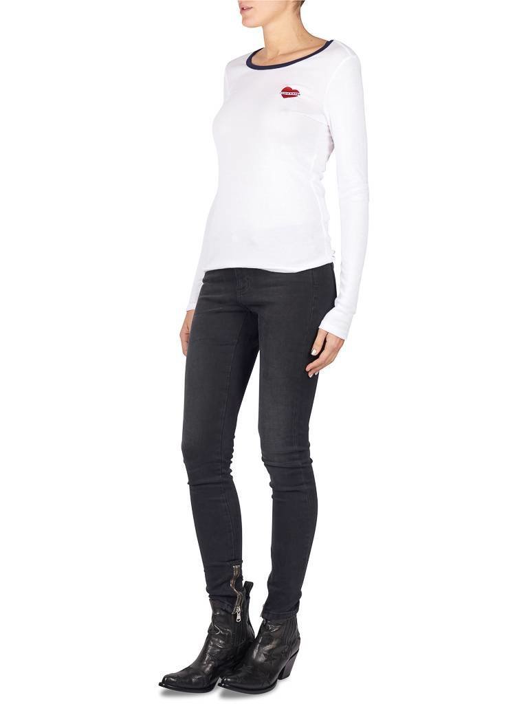 Zoe Karssen Black biker Skinny Jeans schwarz
