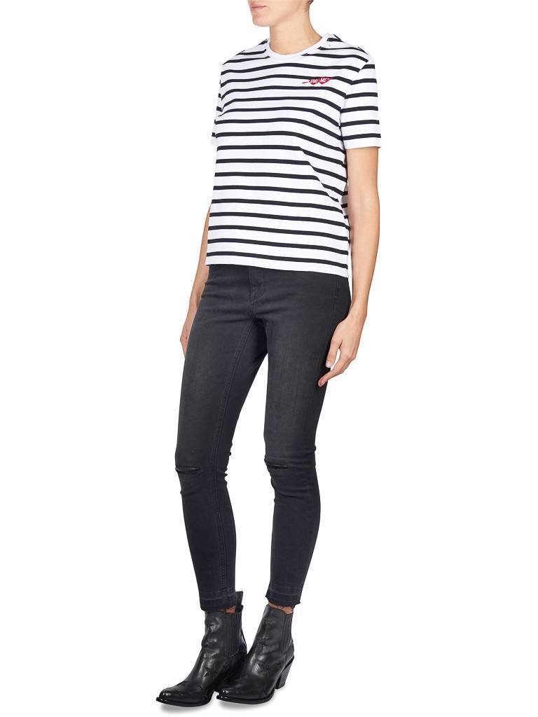 Zoe Karssen You Me t-shirt striped white-black