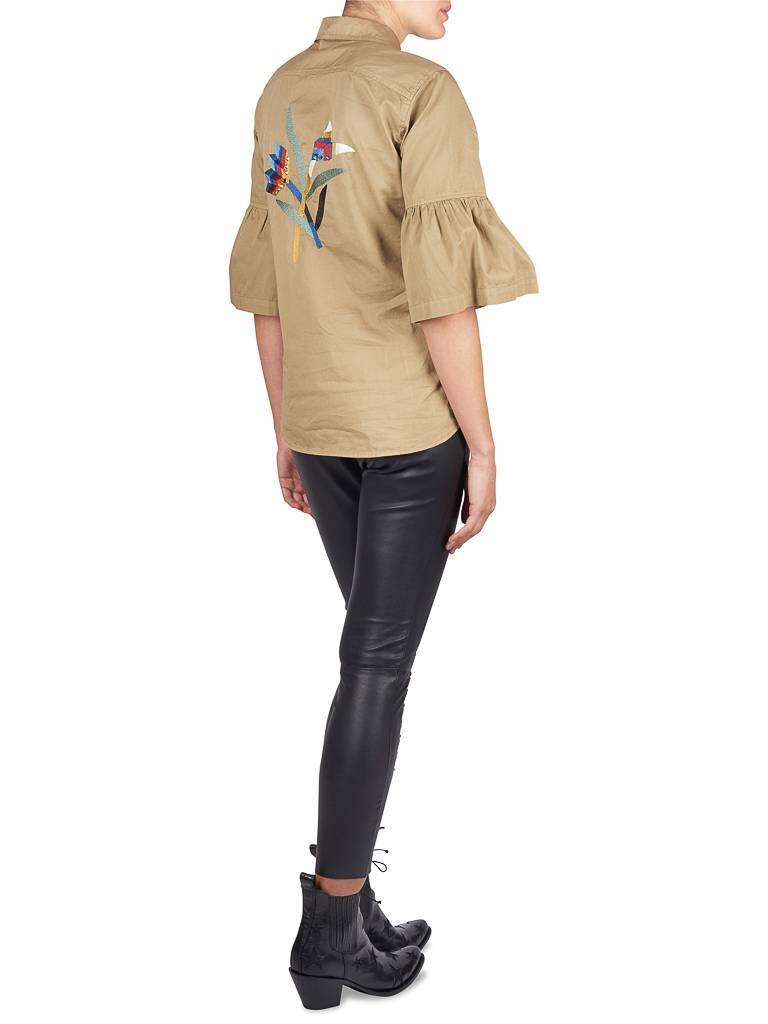 Zoe Karssen Lace up leren broek zwart