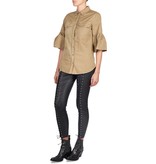 Zoe Karssen Lace up leather pants black