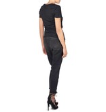 Zoe Karssen V-Ausschnitt T-Shirt schwarz