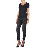Zoe Karssen V-Ausschnitt T-Shirt schwarz