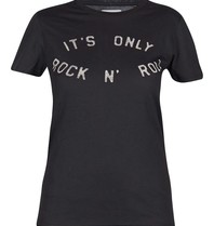 Zoe Karssen Only Rock 'n roll t-shirt zwart