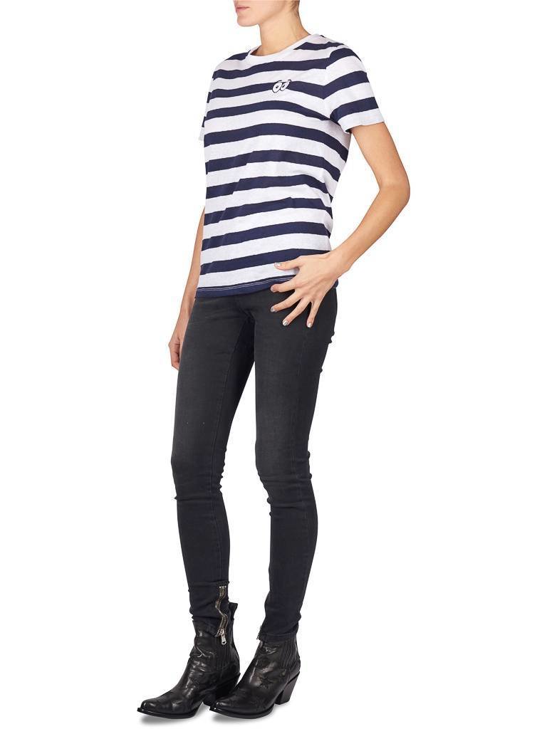 Zoe Karssen Cartoon Eyes T-Shirt gestreift