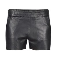 Zoe Karssen Leren shorts zwart