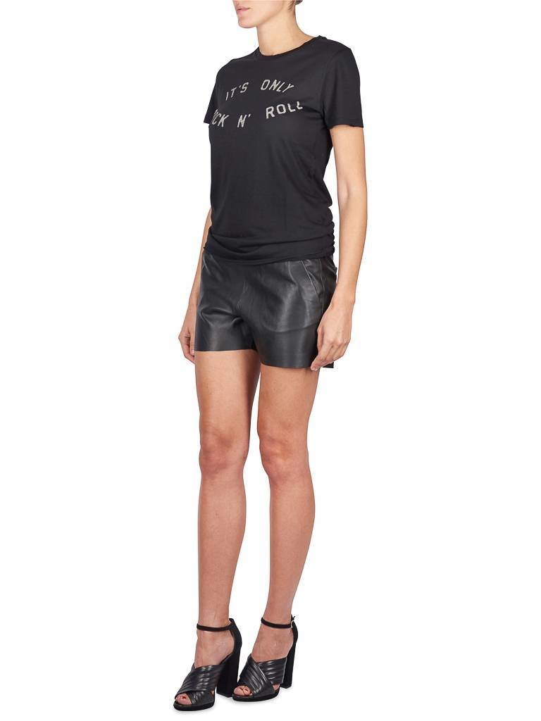 Zoe Karssen Leather shorts black