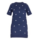 Zoe Karssen Cartoon eyes jurk donkerblauw