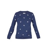 Zoe Karssen Cartoon eyes Pullover dunkelblau