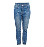 Zoe Karssen Cartoon eyes jeans blauw