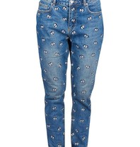 Zoe Karssen Cartoon eyes jeans blauw