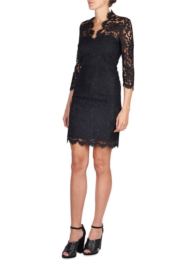 SET Lace midi dress black
