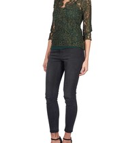 SET Lace top dark green