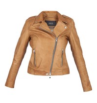 SET Leather jacket camel