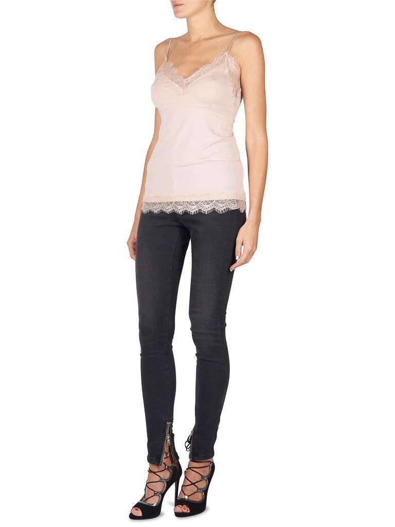 SET Singlet met kant lichtroze