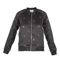 Zoe Karssen Silver stars Bomberjacke schwarz