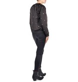 Zoe Karssen Silver stars bomber jacket black