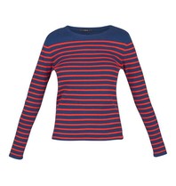 SET Pullover gestreept donkerblauw-rood