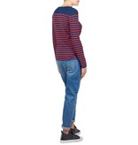 SET Pullover striped dark blue-red