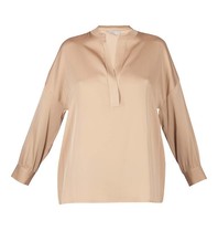 Vince V-Ausschnitt Bluse beige