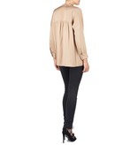Vince V-hals blouse beige