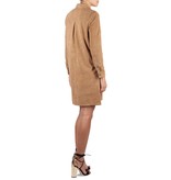 SET Lederkleid kamel