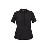 SET Top with ruffles black