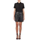 SET Top met rouches zwart