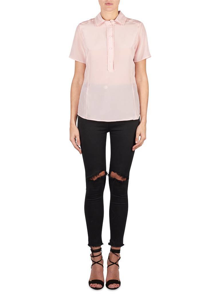 SET Top mit Rüschen hellrosa