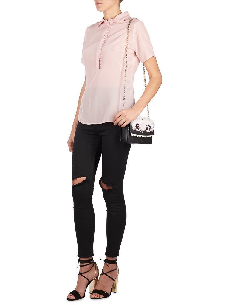 SET Top mit Rüschen hellrosa