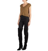 Vince V-hals t-shirt legergroen