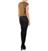 Vince V-hals t-shirt legergroen