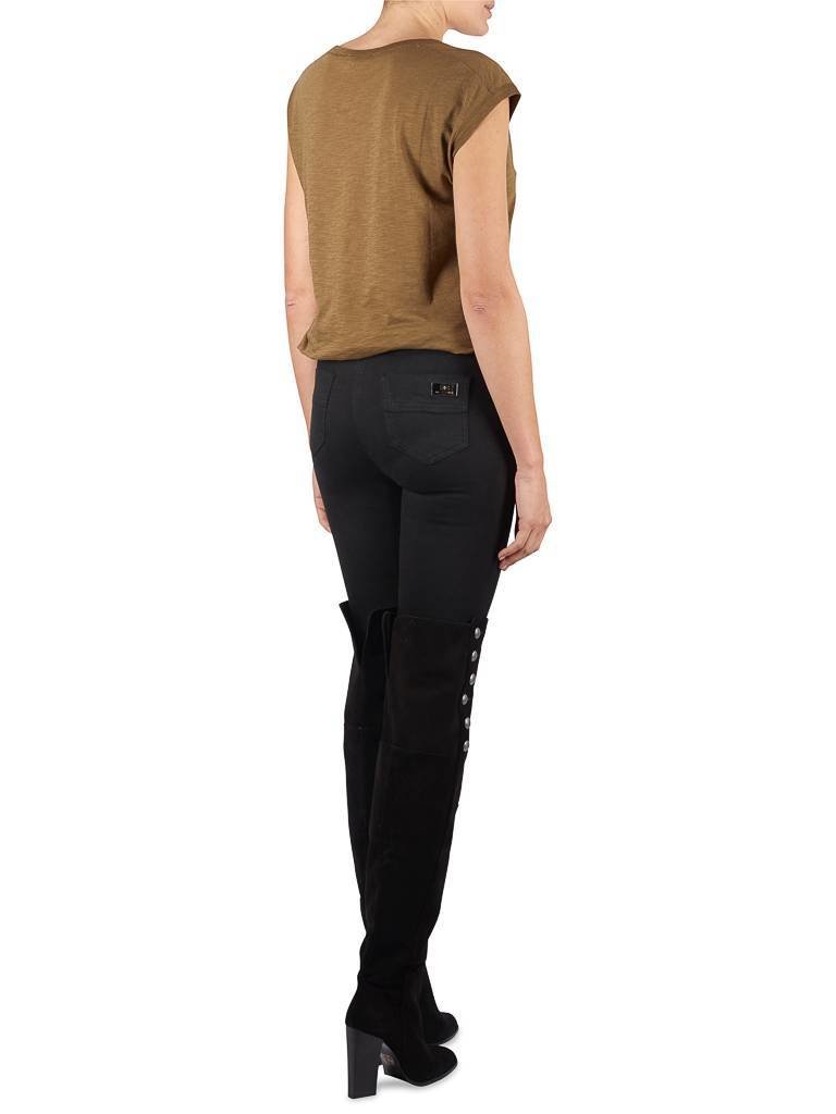 Vince V-hals t-shirt legergroen