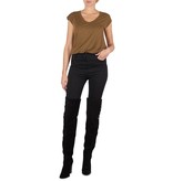 Vince V-hals t-shirt legergroen