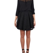 SET Blouse with bow black