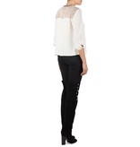 SET Blluse mit Bogen creme