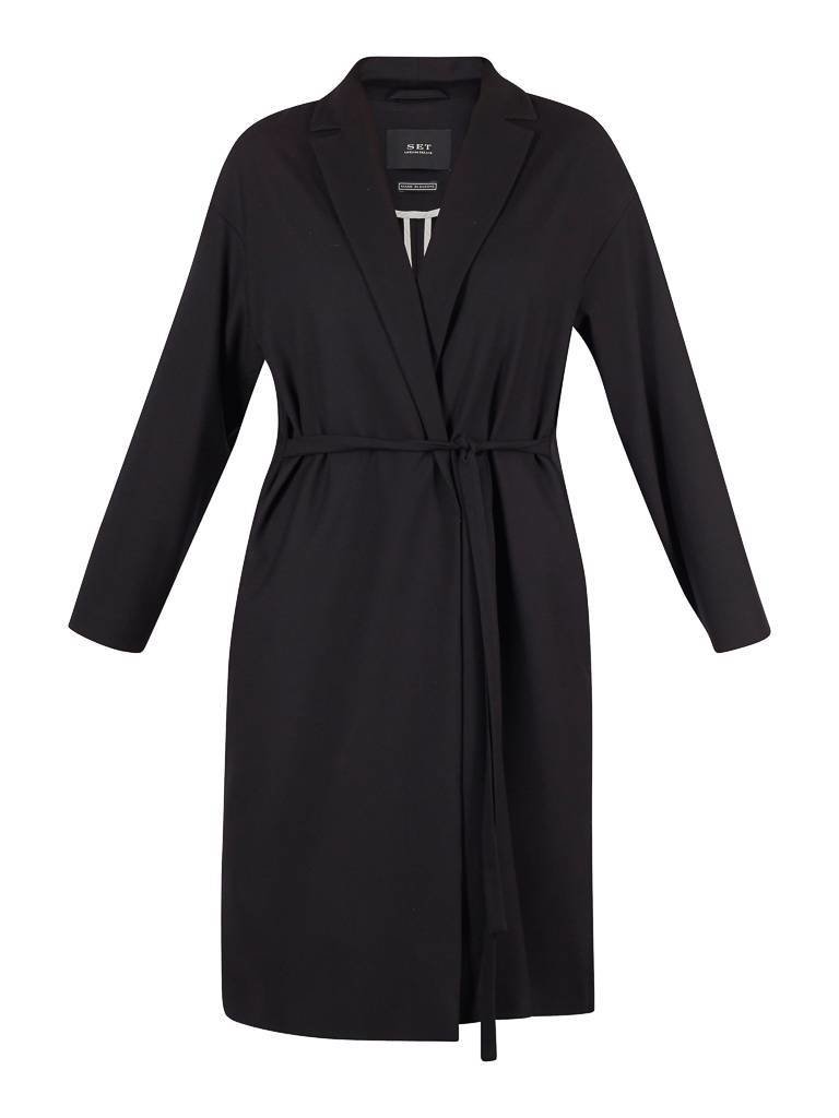 SET Long blazer black