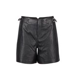 SET Leren short zwart