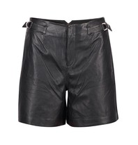 SET Leren short zwart