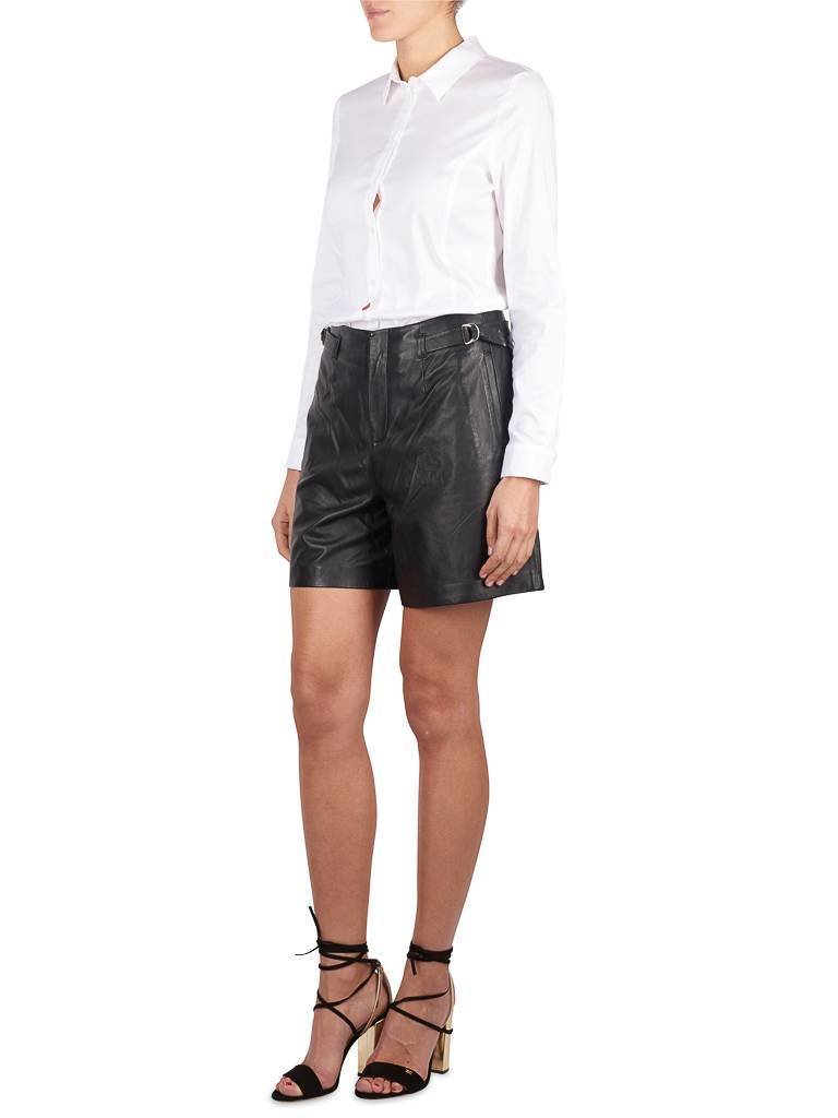 SET Leren short zwart