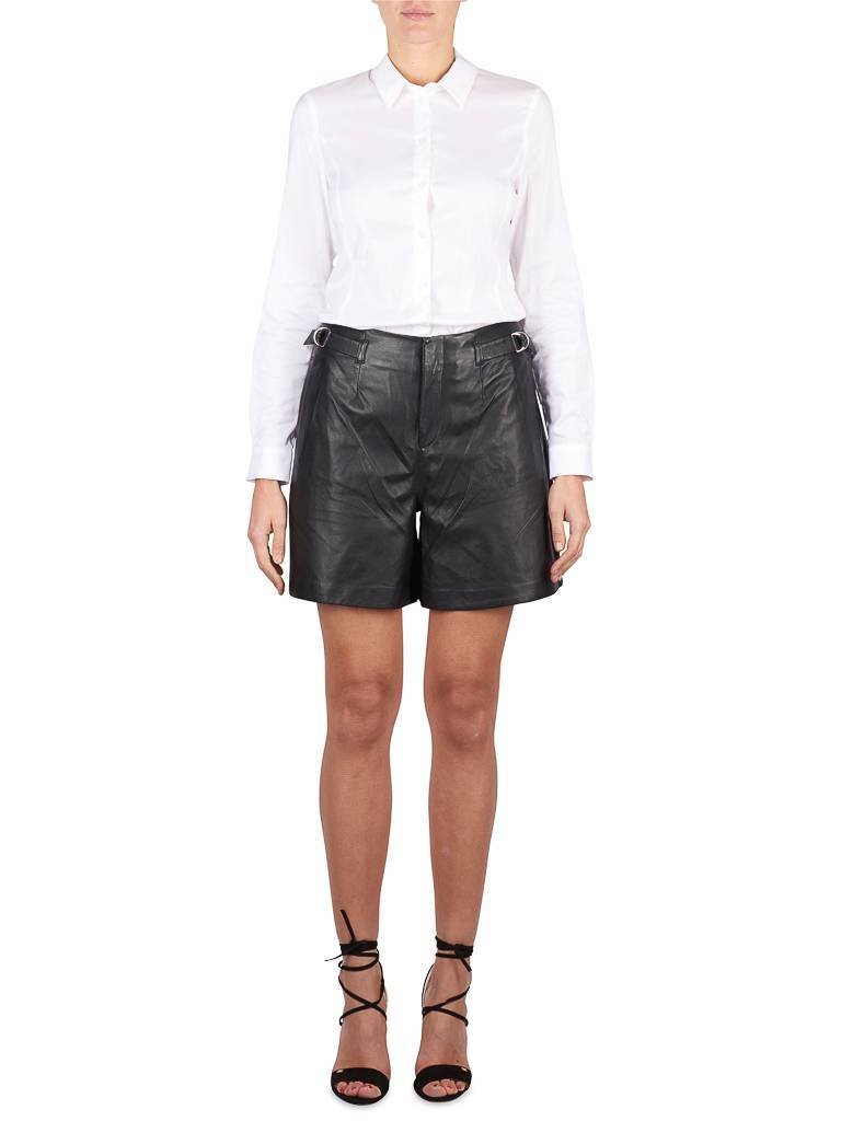SET Leren short zwart