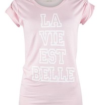 VLVT La vie est belle tee pink