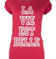 VLVT La vie est belle tee red